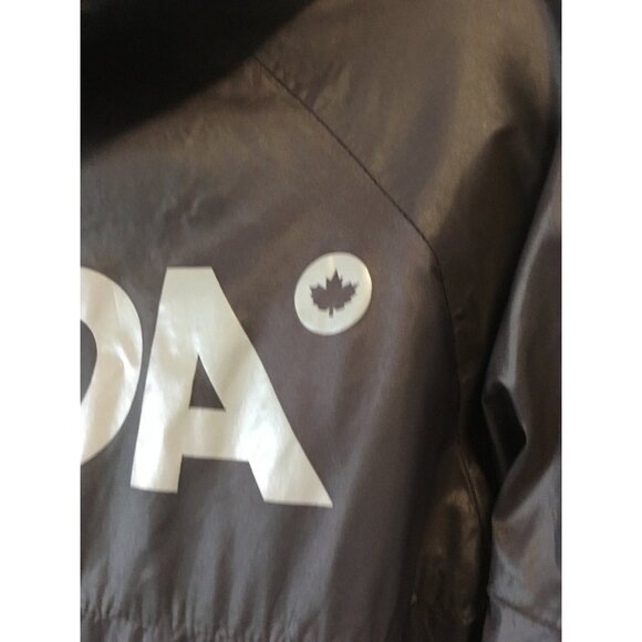 Hudson's Bay Women Olympics Windbreaker 2010 Canada Official Full Zip Hood Sz S - Picture 7 of 9